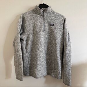 Patagonia Women's Gray Zip-Up Fleece Sweater